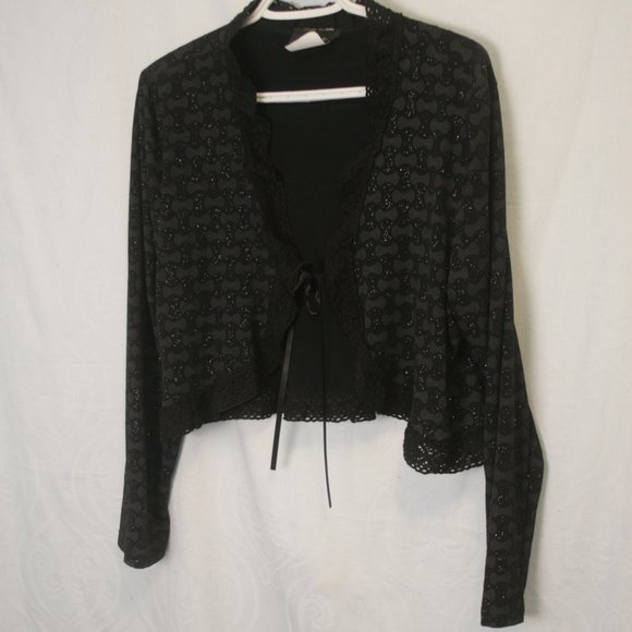Long Sleeve Sparkling Loungewear Bolero - Picture 1 of 3